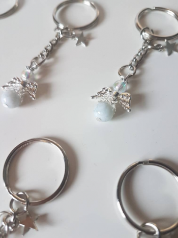 Angel key ring favour