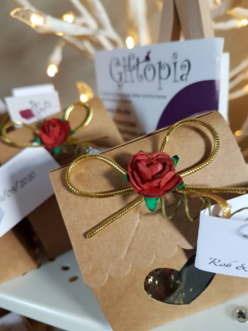Rose in a bottle with house favour box - Image 6