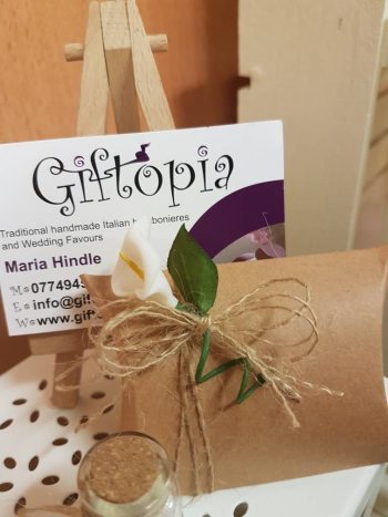 Wedding favours, First Holy Communion favours, Lily Favours, Mini glass bottles, unique favours, guest gift, keepsake, table decoration