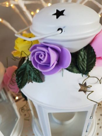 Lantern centrepiece, wedding centrepiece, Lantern, tablecentres, christening centrepieces, baptism centrepieces, first Holy communion, party